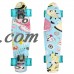 22 Inch Mini Cruiser Skateboard Retro Style Mini Skateboard for Boys and Girls,5 Patterns In Stock On Sale   